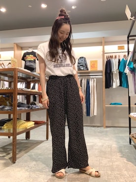 「SEVENDAYS=SUNDAY（セブンデイズサンデイ）のアイテム（Tシャツ/カットソー）」を使った、MASAMIさん（レディース・160cm）の夏コーディネート