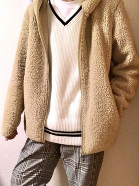 ニット セーターを使った 男子高校生 のメンズ人気ファッションコーディネート Wear
