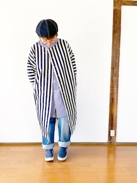 「napron（ナプロン）のアイテム（その他アウター）」を使った、tomomi  Yuzeさん（レディース・150cm）の春コーディネート