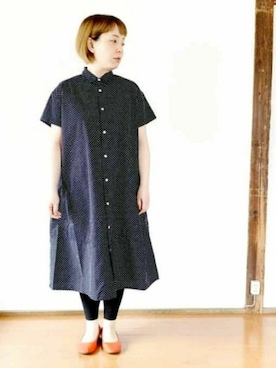 「春ワンピ」｜「アイテム（シャツワンピース）」を使った、tomomi  Yuzeさん（レディース・150cm）の春コーディネート