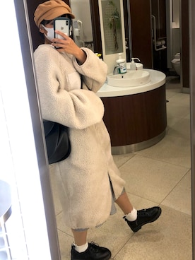 「Honeys（ハニーズ）のアイテム（その他アウター）」を使った、みやびさん（レディース・152cm）の秋コーディネート