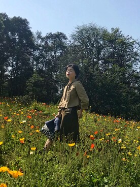 「衣（キヌ）のアイテム」を使った、虾米子さん（レディース・155cm）の冬コーディネート