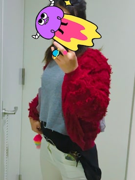 「archives（アルシーヴ）のアイテム（その他アウター）」を使った、ファンキー娘。さん（レディース・158cm）の春コーディネート