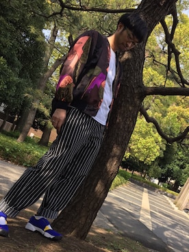 「岡本太郎」｜しんじさん（メンズ・178cm）の春コーディネート