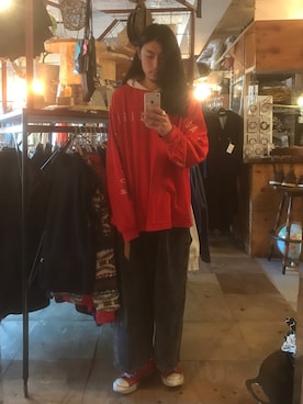 「SUPP.（サップ）のアイテム」を使った、望月貴太さん（メンズ・178cm）の春コーディネート