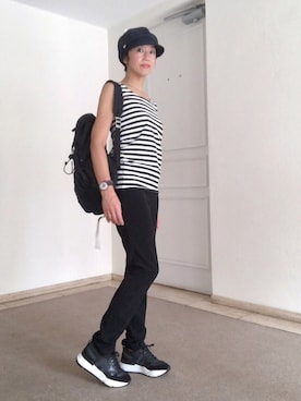 「RUCOLINE（ルコライン）のアイテム」を使った、sanさん（レディース・161cm）の秋コーディネート