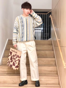 「トロエントープ」｜  風早ゆうたさん（メンズ・184cm）の春コーディネート
