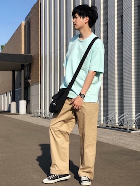 「パナマボーイ」｜  風早ゆうたさん（メンズ・184cm）の春コーディネート