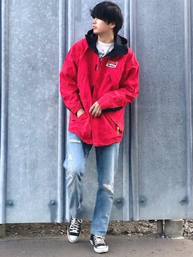 「Panamaboy（パナマボーイ）のアイテム（ジャケット/アウター）」を使った、  風早ゆうたさん（メンズ・184cm）の秋コーディネート