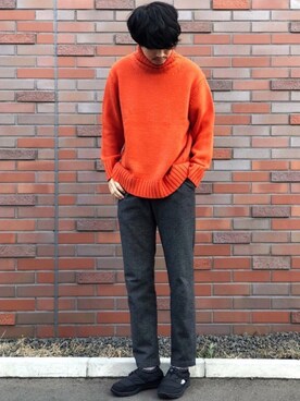 「northface」｜「アイテム（その他）」を使った、  風早ゆうたさん（メンズ・184cm）の冬コーディネート