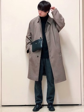   風早ゆうたさん（メンズ・184cm）の冬コーディネート