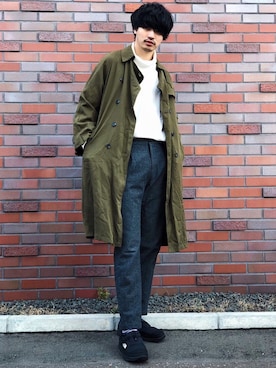   風早ゆうたさん（メンズ・184cm）の冬コーディネート