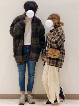 「AIRWALK（エアウォーク）のアイテム（ジャケット/アウター）」を使った、  風早ゆうたさん（レディース・160cm）の冬コーディネート