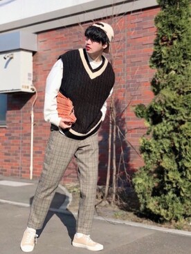   風早ゆうたさんの（KANGOL | カンゴール）を使ったコーディネート