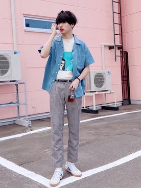 風早ゆうたさん(メンズ・184cm)の夏コーディネート