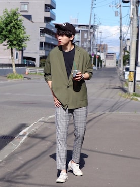   風早ゆうたさん（メンズ・184cm）の夏コーディネート