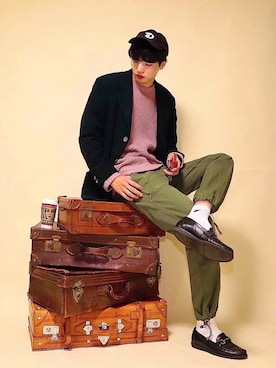 「LIL VENDARS（リルヴェンダース）のアイテム」を使った、  風早ゆうたさん（メンズ・184cm）の冬コーディネート