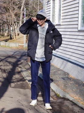   風早ゆうたさん（メンズ・184cm）の冬コーディネート