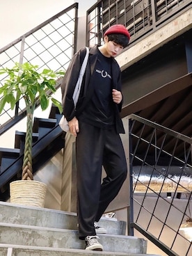 「RAGEBLUE（レイジブルー）のアイテム（ジャケット/アウター）」を使った、  風早ゆうたさん（メンズ・184cm）の冬コーディネート