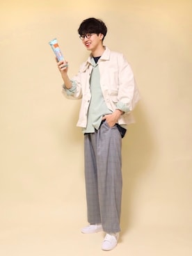 「INTER FACTORY（インターファクトリー）のアイテム（ジャケット/アウター）」を使った、  風早ゆうたさん（メンズ・184cm）の冬コーディネート