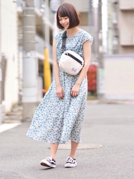 「平成最後のWEARISTAセンバツ」｜「アイテム（メッセンジャーバッグ）」を使った、のこさん（レディース・161cm）の春コーディネート