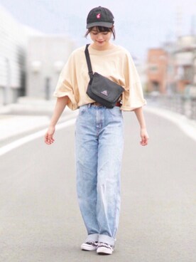 「Gregory」｜「アイテム（その他）」を使った、のこさん（レディース・161cm）の春コーディネート