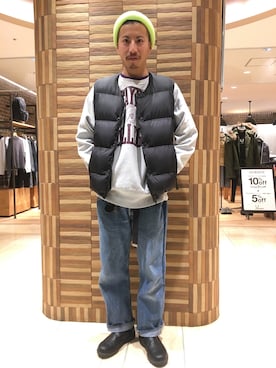 「Blundstone（ブランドストーン）のBlundstone/ブランドストーン　ｻｲﾄﾞｺﾞｱﾌﾞｰﾂ Men's（ブーツ）」を使った、horieさん（メンズ・170cm）の秋コーディネート