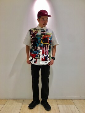 「TOPO DESIGNS（トポデザインズ）のアイテム（キャップ）」を使った、horieさん（メンズ・170cm）の春コーディネート