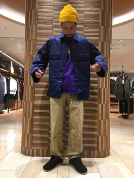 「BEAVER ORIGINAL（ビーバーオリジナル）のアイテム」を使った、horieさん（メンズ・170cm）の秋コーディネート