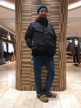 「MANASTASH（マナスタッシュ）のアイテム（シューズ）」を使った、horieさん（メンズ・170cm）の秋コーディネート