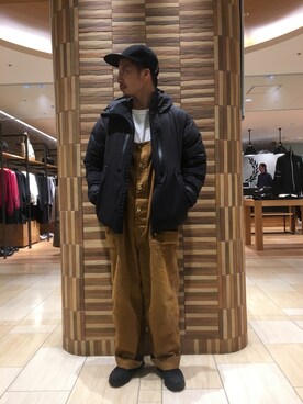 「MANASTASH（マナスタッシュ）のアイテム（キャップ）」を使った、horieさん（メンズ・170cm）の秋コーディネート
