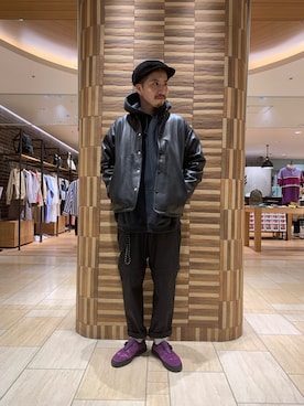 「アイテム（ブルゾン）」を使った、horieさん（メンズ・170cm・30代）の春コーディネート