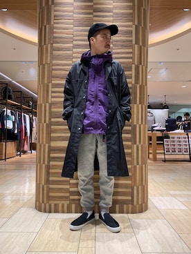 「dbsw（ドリンクビールセイブウォーター）のアイテム（帽子）」を使った、horieさん（メンズ・170cm）の春コーディネート