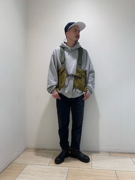 「Blundstone（ブランドストーン）のBlundstone/ブランドストーン　ｻｲﾄﾞｺﾞｱﾌﾞｰﾂ Men's（ブーツ）」を使った、horieさん（メンズ・170cm）の春コーディネート