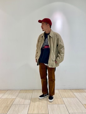 「アイテム（ブルゾン）」を使った、horieさん（メンズ・170cm・30代）の秋コーディネート