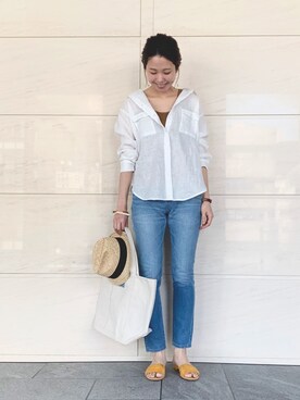 岡本さん（レディース・167cm）の春コーディネート