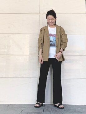 岡本さん（レディース・167cm）の春コーディネート