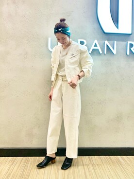 「URBAN RESEARCH（アーバンリサーチ）のアイテム（その他トップス）」を使った、オカモトさん（レディース・167cm）の冬コーディネート