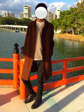 たみふる使用「UNITED TOKYO（ALIBANメルトンステンコート）」的時尚穿搭
