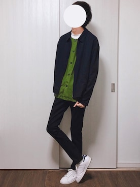 「オシャレパッソ」｜「アイテム（ブルゾン）」を使った、たみふるさん（メンズ・184cm）の秋コーディネート