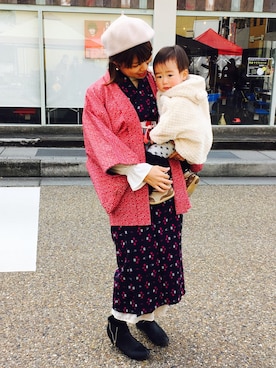 「しまむら（シマムラ）のアイテム（シャツ/ブラウス、ホワイト系）」を使った、noliaさん（レディース・158cm）の秋コーディネート