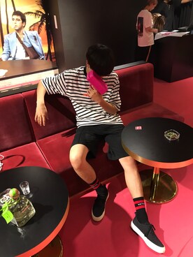 「OPENING CEREMONY（オープニングセレモニー）のアイテム（Tシャツ/カットソー）」を使った、TAKUさん（メンズ・178cm）の夏コーディネート