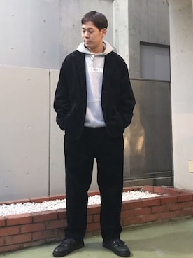 「スタッフセンバツ」｜「アイテム（ジャケット/アウター）」を使った、shumaさん（メンズ・177cm）の冬コーディネート