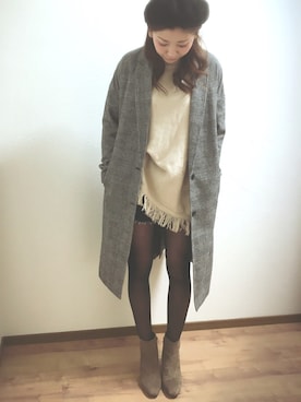 Peiさん(レディース・161cm)の冬コーディネート
