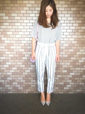 「Luz Llena (glifeed） （ラズレナグリフィード）のアイテム」を使った、Peiさん（レディース・161cm）の夏コーディネート