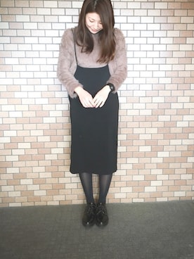 「KBF+」｜「アイテム（その他シューズ）」を使った、Peiさん（レディース・161cm）の冬コーディネート