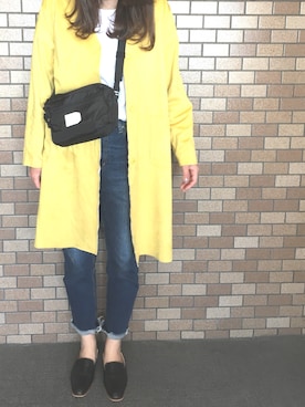 「REAL CUBE（リアルキューブ）のアイテム（その他アウター）」を使った、Peiさん（レディース・161cm）の春コーディネート