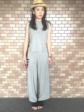 「Manhattan Portage」｜「アイテム（サロペット/オーバーオール）」を使った、Peiさん（レディース・161cm）の夏コーディネート