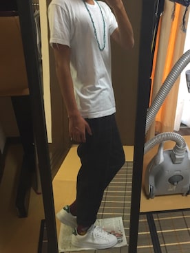 「アイテム（アクセサリー、ブルー系）」を使った、IKEさん（メンズ・167cm）の夏コーディネート