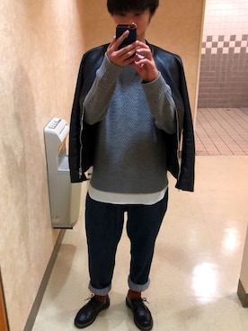 「BASECONTROL（ベースコントロール）のアイテム（パンツ）」を使った、IKEさん（メンズ・167cm）の春コーディネート